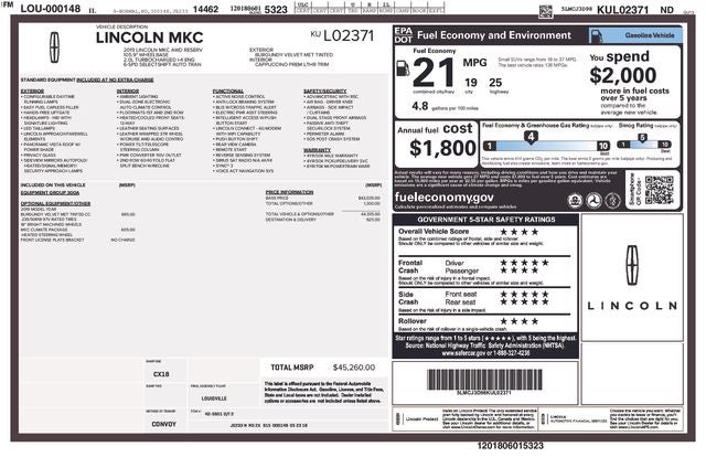 2019 Lincoln MKC Reserve