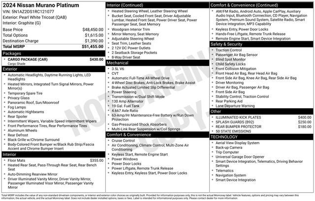 2024 Nissan Murano Platinum