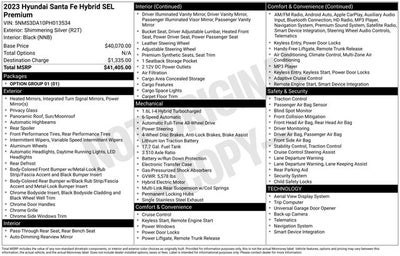 2023 Hyundai Santa Fe Hybrid SEL Premium