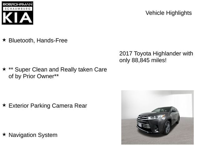 2017 Toyota Highlander XLE