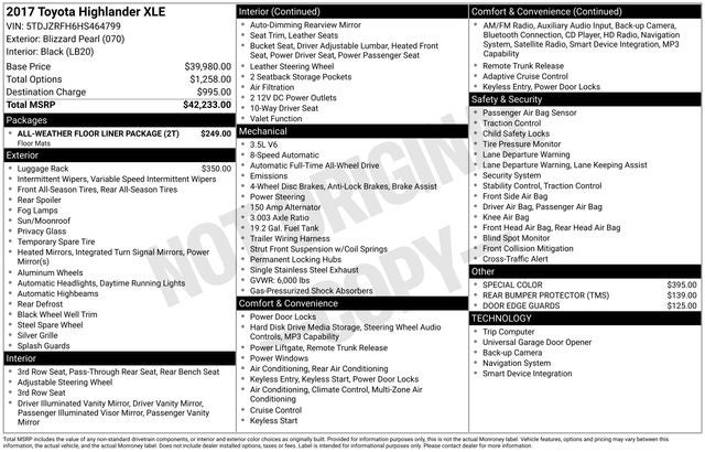 2017 Toyota Highlander XLE