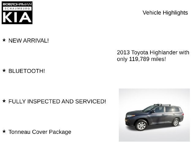 2013 Toyota Highlander Base Plus V6