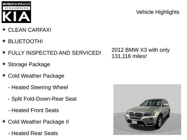 2012 BMW X3 xDrive28i