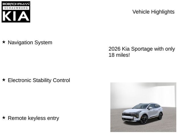 2026 Kia Sportage SX