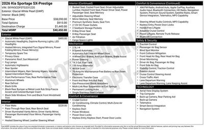 2026 Kia Sportage SX-Prestige