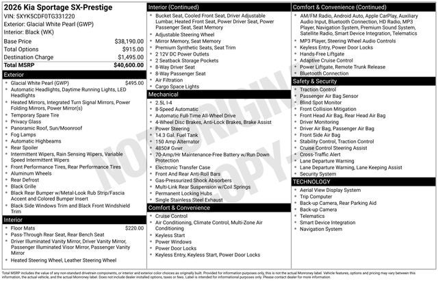 2026 Kia Sportage SX Prestige - Photo 30