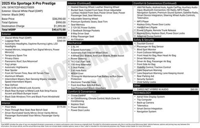 2025 Kia Sportage X-Pro Prestige