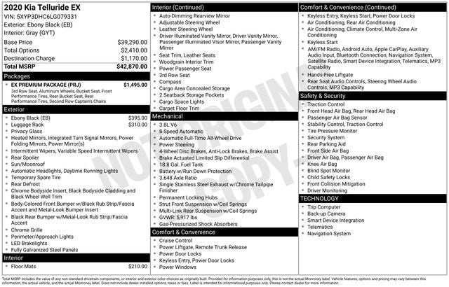 2020 Kia Telluride EX