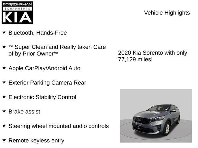 2020 Kia Sorento LX