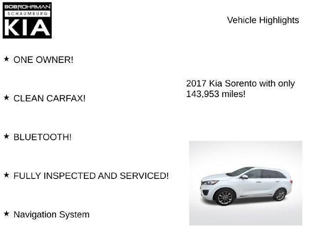 2017 Kia Sorento SX Limited