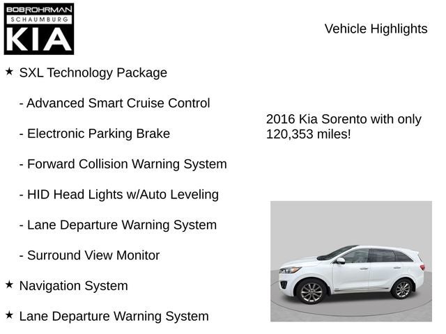 2016 Kia Sorento SX Limited