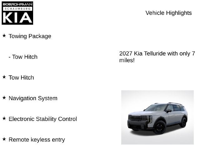 2027 Kia Telluride Hybrid X-Line SX Prestige