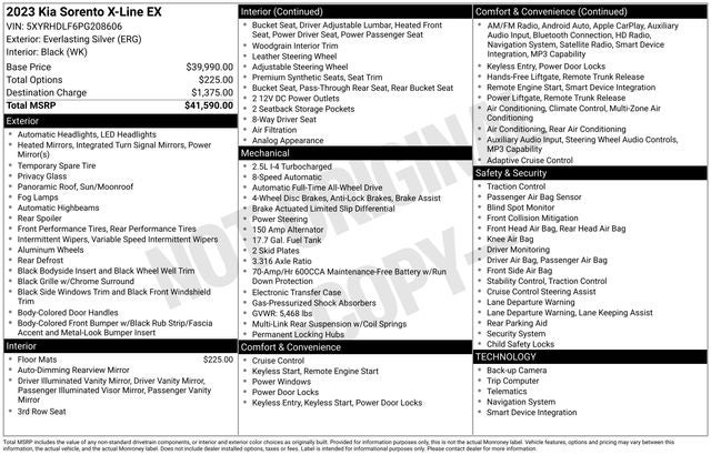2023 Kia Sorento X-Line EX