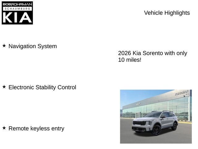 2026 Kia Sorento X-Line SX Prestige