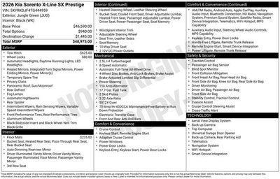 2026 Kia Sorento X-Line SX Prestige