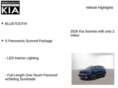 2026 Kia Sorento S