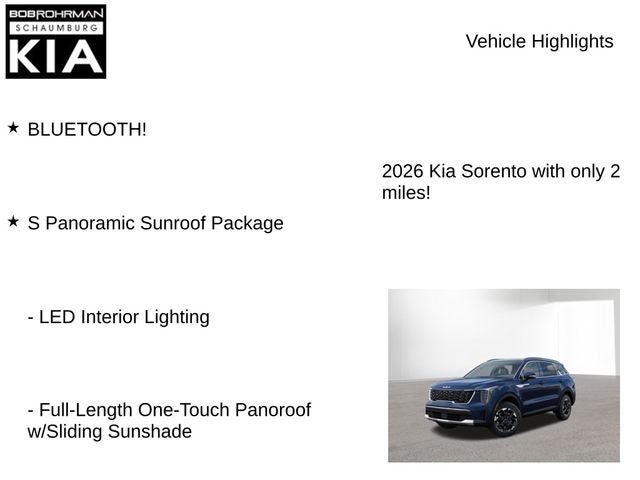 2026 Kia Sorento S