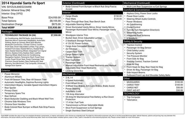 2014 Hyundai Santa Fe Sport Base