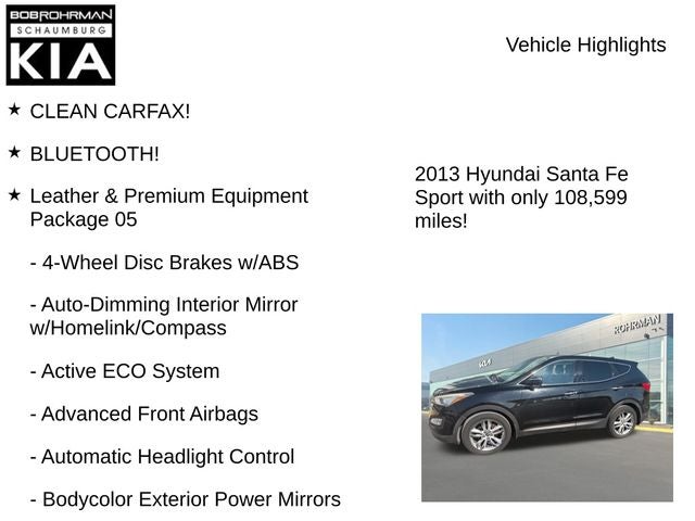 2013 Hyundai Santa Fe Sport 2.0L Turbo