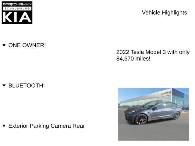 2022 Tesla Model 3 Performance