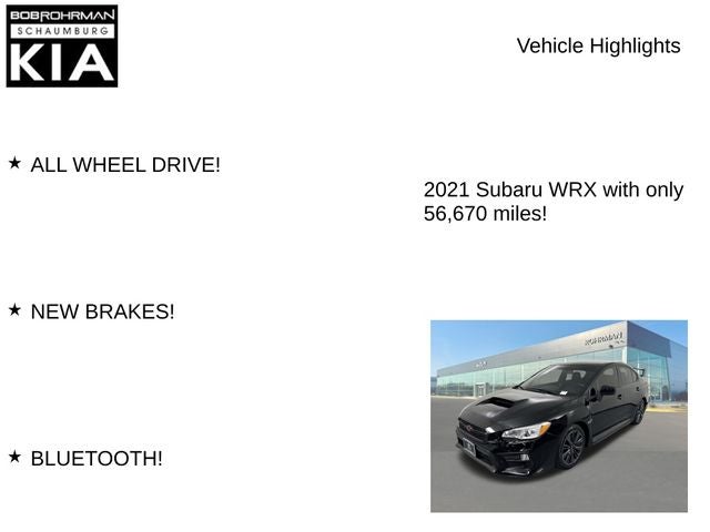 2021 Subaru WRX Base