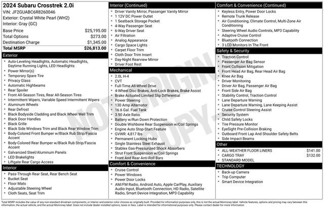 2024 Subaru Crosstrek Base