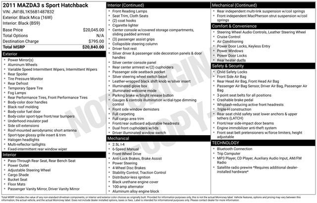 2011 Mazda Mazda3 s Sport