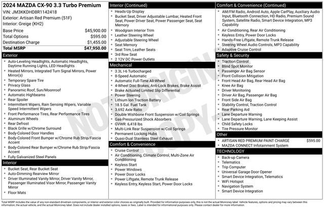 2024 Mazda Mazda CX-90 3.3 Turbo Premium