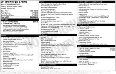 2018 INFINITI Q70 3.7X