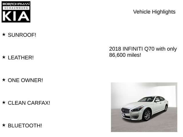 2018 INFINITI Q70 3.7X