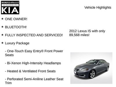 2012 Lexus IS 250 C