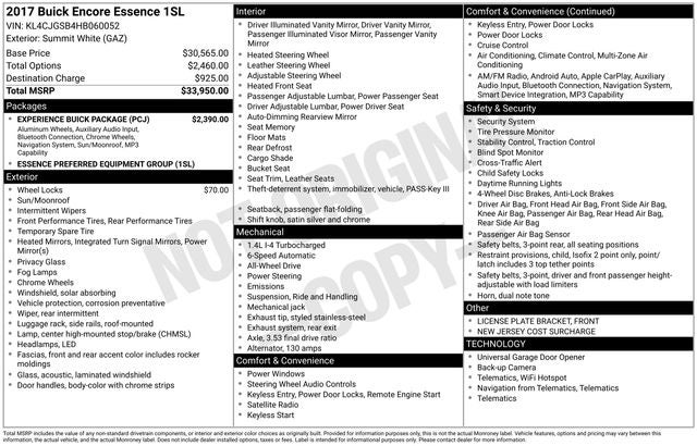 2017 Buick Encore Essence