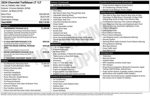 2024 Chevrolet TrailBlazer LT
