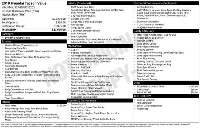 2019 Hyundai Tucson Value