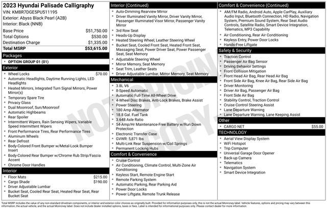 2023 Hyundai Palisade Calligraphy