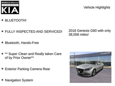 2018 Genesis G80 3.8