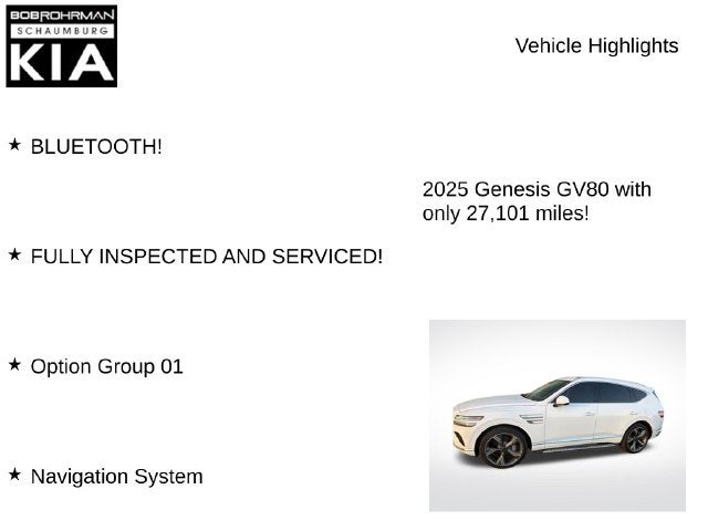 2025 Genesis GV80 2.5T Prestige