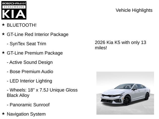 2026 Kia K5 GT-Line