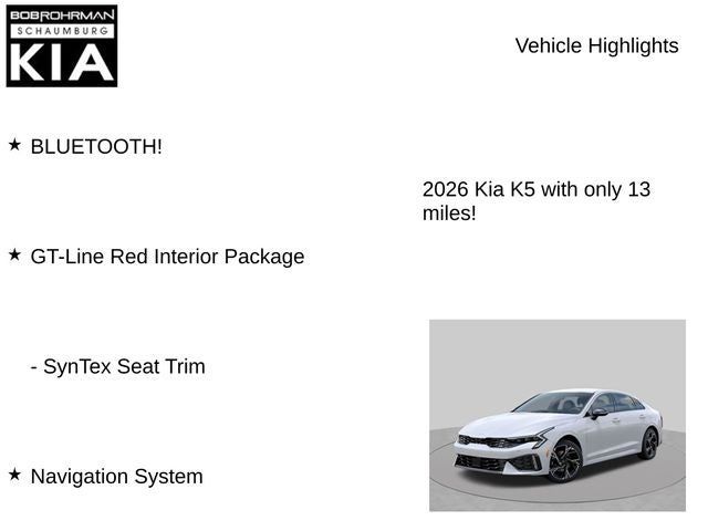 2026 Kia K5 GT-Line