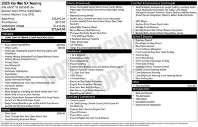 2025 Kia Niro SX Touring