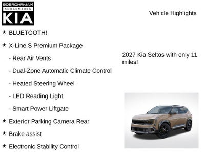 2027 Kia Seltos X-Line S