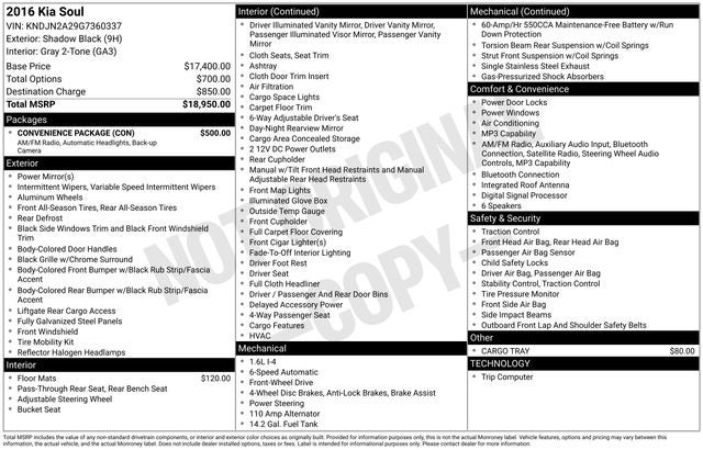2016 Kia Soul Base