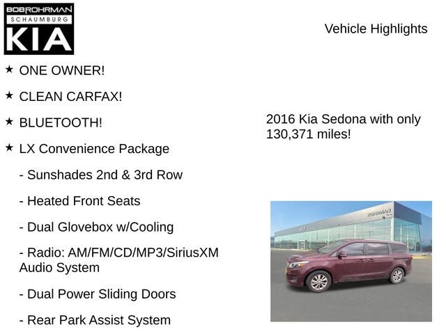 2016 Kia Sedona LX