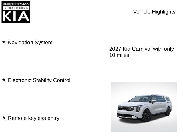 2027 Kia Carnival LXS