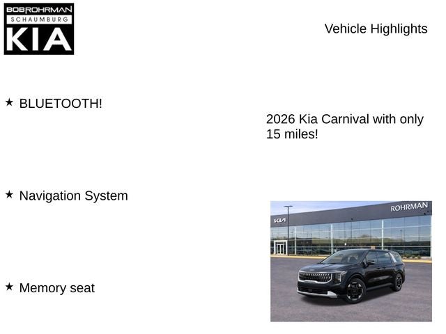 2026 Kia Carnival EX