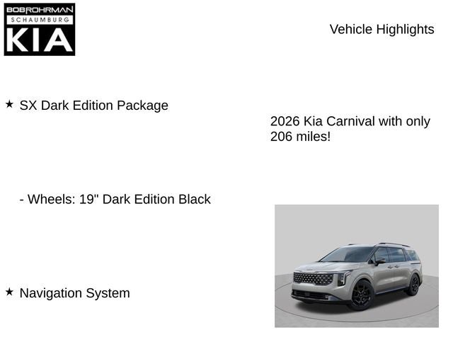 2026 Kia Carnival Hybrid SX