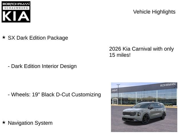 2026 Kia Carnival Hybrid SX
