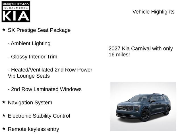 2027 Kia Carnival Hybrid SX Prestige