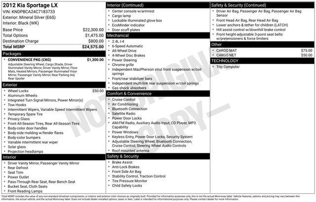 2012 Kia Sportage LX