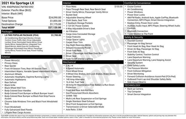 2021 Kia Sportage LX